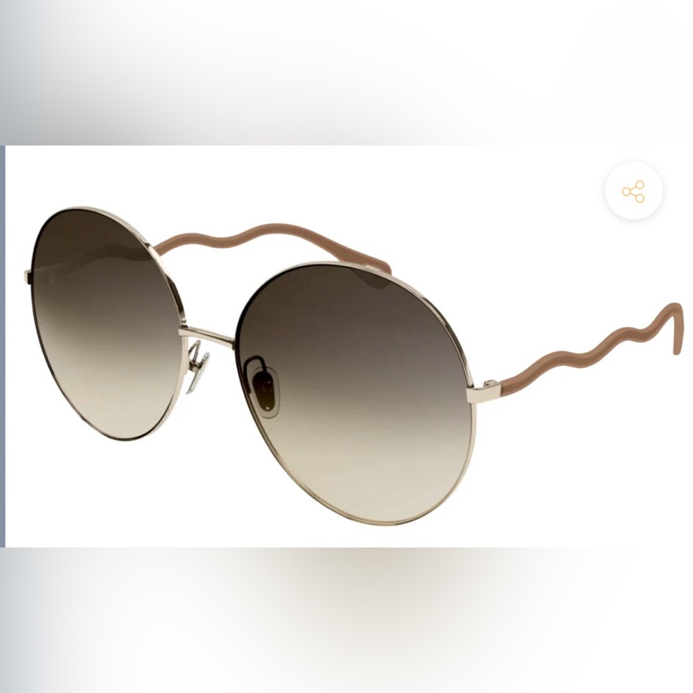Chloe Sunglasses CH00555 002 62 17 140 Round shape style in full rim light metal